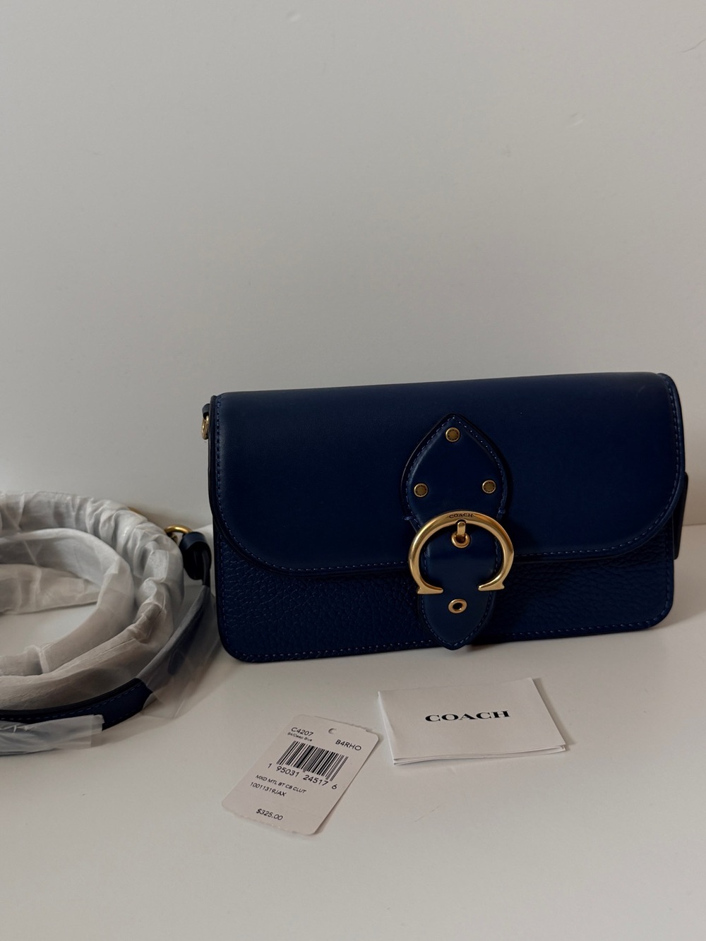 Coach Blue Beat Bag